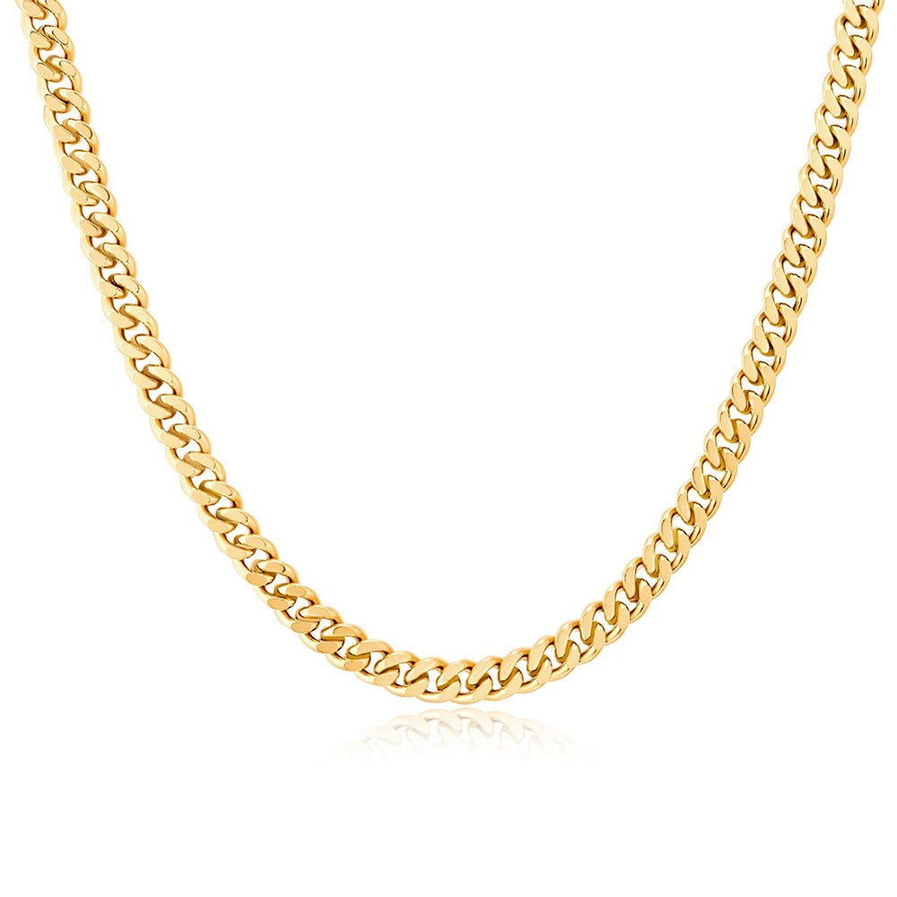 Avana Gold Chain Necklace, Elegant Women’s Geometric Pendant Jewelry, Perfect Gift for Fashion-Forward Friends or Loved Ones